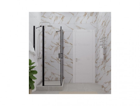 Душевой Уголок «Triton» Тау-Блэк 90x90