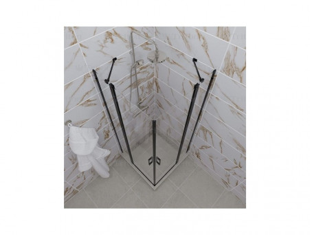 Душевой Уголок «Triton» Тау-Блэк 90x90