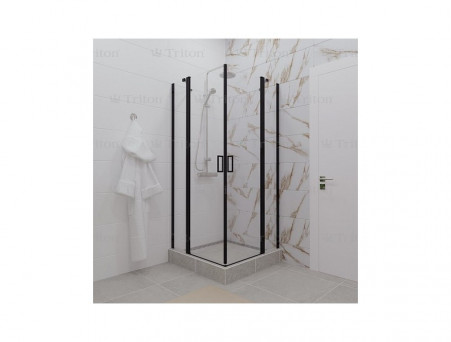 Душевой Уголок «Triton» Тау-Блэк 90x90