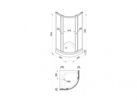 Душевой Уголок «Triton» Ультра А 80x80