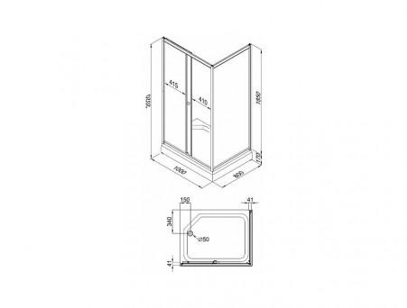 Душевой Уголок «Triton» Фьюжн А 100x80