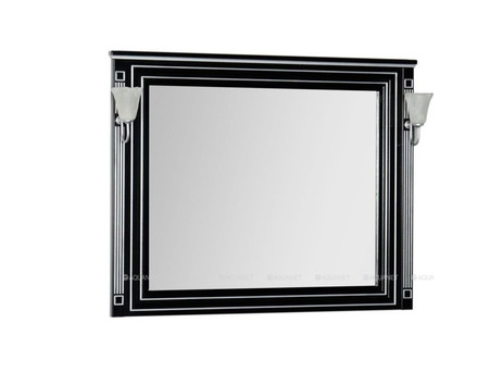 Зеркало «Aquanet» Паола 120 Черный, Серебро (00181767)