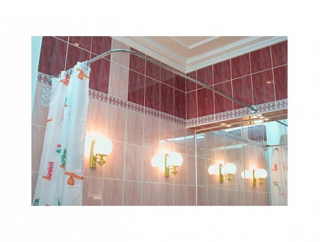 Карниз для Шторки «Triton» 150x70, Хром