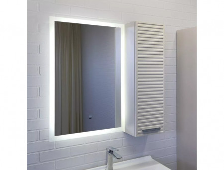 Шкаф-Пенал «Comforty» Касабланка-25, Серый Шёлк, 25x80см (00-00020084CF)