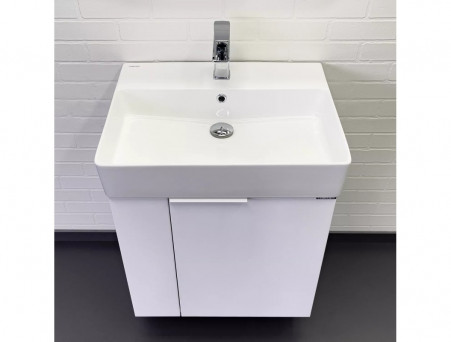 Тумба с Раковиной «Comforty» Асти-60П, Белый Глянец, 60x70см (00-00019248CF)