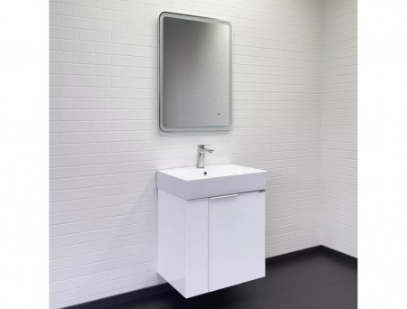 Тумба с Раковиной «Comforty» Асти-60П, Белый Глянец, 60x70см (00-00019248CF)