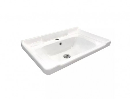 Тумба с Раковиной «Comforty» Рига-70, Белый Глянец, 72x55см (00-00018684CF)