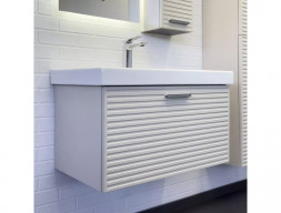 Тумба с Раковиной «Comforty» Касабланка-80, Серый Шёлк, 80x48см (00-00019529CF)