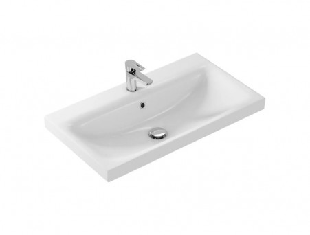 Тумба с Раковиной «Comforty» Касабланка-80, Серый Шёлк, 80x48см (00-00019529CF)