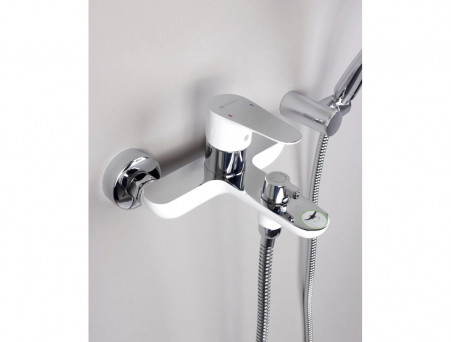 Смеситель для Ванны «Gross Aqua» Space White Chrome, Латунь, Белый (2515288СW)