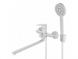 Смеситель для Ванны «Gross Aqua» Dyno, Длинный Излив, Латунь, Белый (7121285MW-35F)