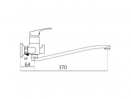 Смеситель для Ванны «Gross Aqua» Base, Латунь, Хром (7211258C-35S)
