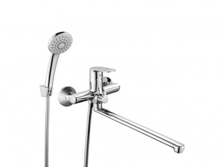 Смеситель для Ванны «Gross Aqua» Flat, Длинный Излив, Латунь, Хром (7250520C-35F)