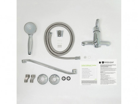 Смеситель для Ванны «Gross Aqua» Alfa, Латунь, Хром (7211313С-35S)