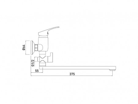 Смеситель для Ванны «Gross Aqua» Base, Латунь, Хром (7237258-35L(F))