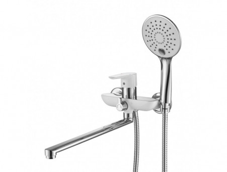 Смеситель для Ванны «Gross Aqua» Space White Chrome, Латунь, Белый (7515288СW-35L(F))