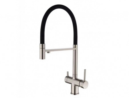 Смеситель для Кухни «Gross Aqua» Neosteel, Нержавеющая Сталь, Хром/черный (3188611SSB)