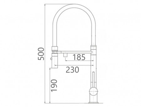 Смеситель для Кухни «Gross Aqua» Neosteel, Нержавеющая Сталь, Хром/черный (3188611SSB)