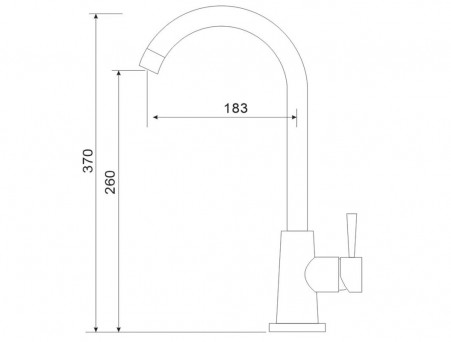 Смеситель для Кухни «Gross Aqua» Neosteel, Высокий Излив, Нержавеющая Сталь, Хром (3211611SS)