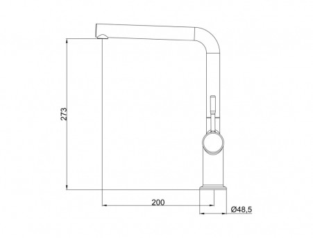 Смеситель для Кухни «Gross Aqua» Everyday, Латунь, Хром (3252509C)