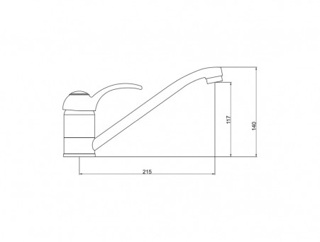 Смеситель для Кухни «Gross Aqua» Provance, Длинный Излив, Латунь, Хром (3509586C-G0146)