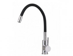 Смеситель для Кухни «Gross Aqua» ColorFlex с Гибким Изливом, Латунь, Черный (3241508B)