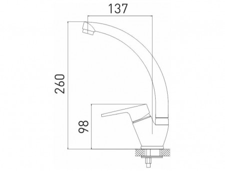 Смеситель для Кухни «Gross Aqua» Delta, Латунь, Хром (3205268С-А02)
