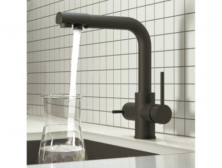 Смеситель для Кухни «Gross Aqua» Ecolife, Латунь, Черный (3120609MB)