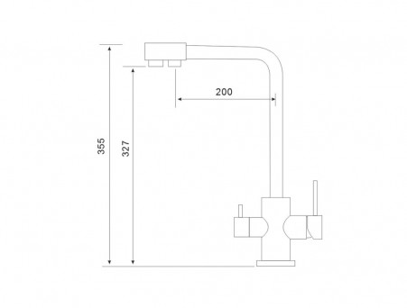 Смеситель для Кухни «Gross Aqua» Neosteel, Нержавеющая Сталь, Хром (GA3121609SS)