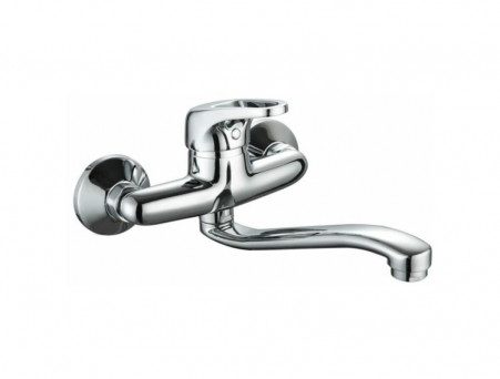 Смеситель для Кухни «Gross Aqua» Optima, Настенный, Латунь, Хром (4548511-20S)