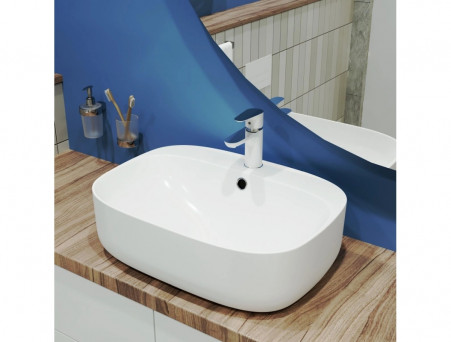 Смеситель для Раковины «Gross Aqua» Space White Chrome, Латунь, Белый (6515288СW)