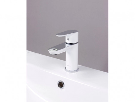 Смеситель для Раковины «Gross Aqua» Space White Chrome, Латунь, Белый (6515288СW)