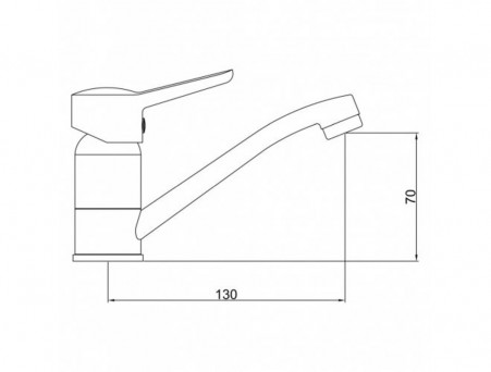 Смеситель для Раковины «Gross Aqua» Alfa, Латунь, Хром (3210313С-G0109)