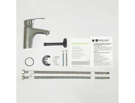 Смеситель для Раковины «Gross Aqua» Nord, Латунь, Хром (6512514С)
