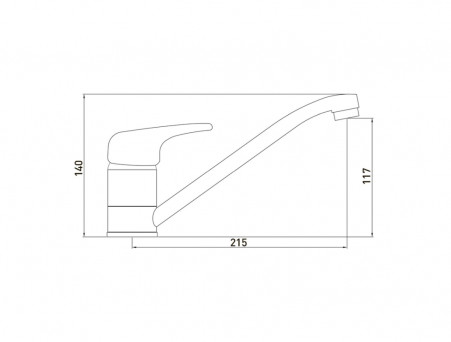 Смеситель для Кухни «Gross Aqua» Optima, Латунь, Хром (3509511C-G0146)