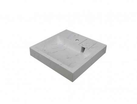 Раковина над Стиральной Машиной «Marko» Стандарт 50, Белый Мрамор (5227500-1)