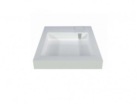 Раковина над Стиральной Машиной «Marko» Стандарт 60, Белый Мрамор (5227600-1-0)