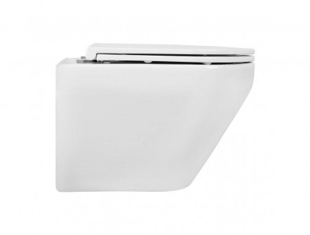 Подвесной Унитаз «Aquatek» Лея, Безободковый, Сиденье Soft Close, Смыв Торнадо, 49x36x32, Белый (AQ1199T-00)