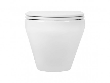 Подвесной Унитаз «Aquatek» Лея, Безободковый, Сиденье Soft Close, Смыв Торнадо, 49x36x32, Белый (AQ1199T-00)