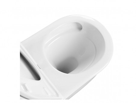 Подвесной Унитаз «Aquatek» Лея, Безободковый, Сиденье Soft Close, Смыв Торнадо, 49x36x32, Белый (AQ1199T-00)