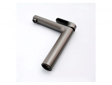 Смеситель для Раковины «Aquatek» Ника 190, без Донного Клапана, Оружейная Сталь (AQ1804BGM)