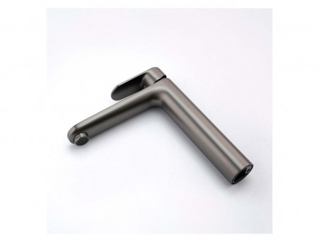 Смеситель для Раковины «Aquatek» Ника 190, без Донного Клапана, Оружейная Сталь (AQ1804BGM)