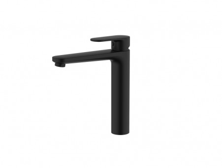 Смеситель для Раковины «Aquatek» Ника 190, без Донного Клапана, Черный Матовый (AQ1804MB)