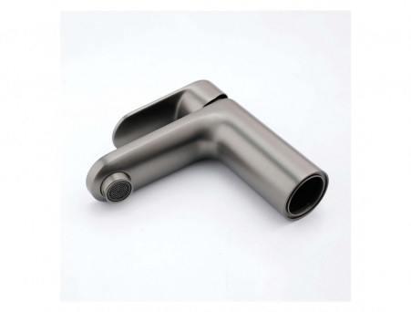 Смеситель для Раковины «Aquatek» Ника 90, без Донного Клапана, Оружейная Сталь (AQ1810BGM)