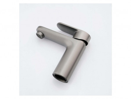 Смеситель для Раковины «Aquatek» Ника 90, без Донного Клапана, Оружейная Сталь (AQ1810BGM)