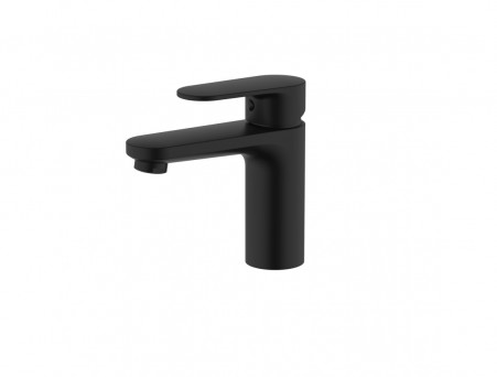 Смеситель для Раковины «Aquatek» Ника 90, без Донного Клапана, Черный Матовый (AQ1810MB)