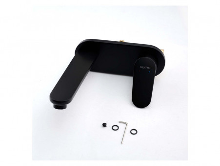 Смеситель для Раковины «Aquatek» Ника, Настенный, Черный Матовый (AQ1813MB)