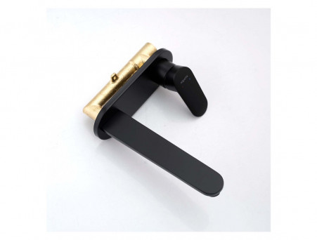 Смеситель для Раковины «Aquatek» Ника, Настенный, Черный Матовый (AQ1813MB)