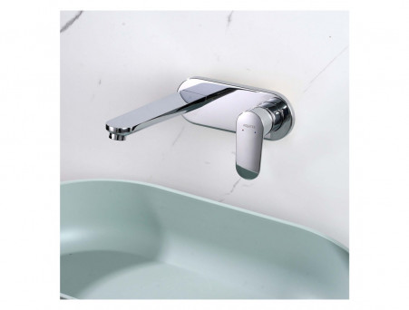 Смеситель для Раковины «Aquatek» Ника, Настенный, Хром (AQ1813CR)