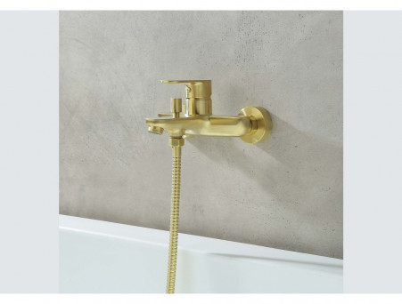 Смеситель для Ванны «Aquatek» Ника, Золото Шлифованное (AQ1840BG)